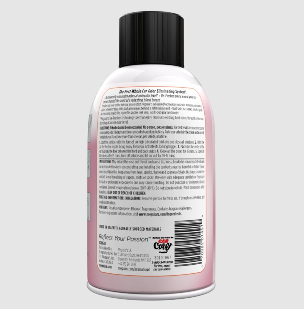 Thông số MEGUIAR'S - HƯƠNG FIJI NHIỆT ĐỚI