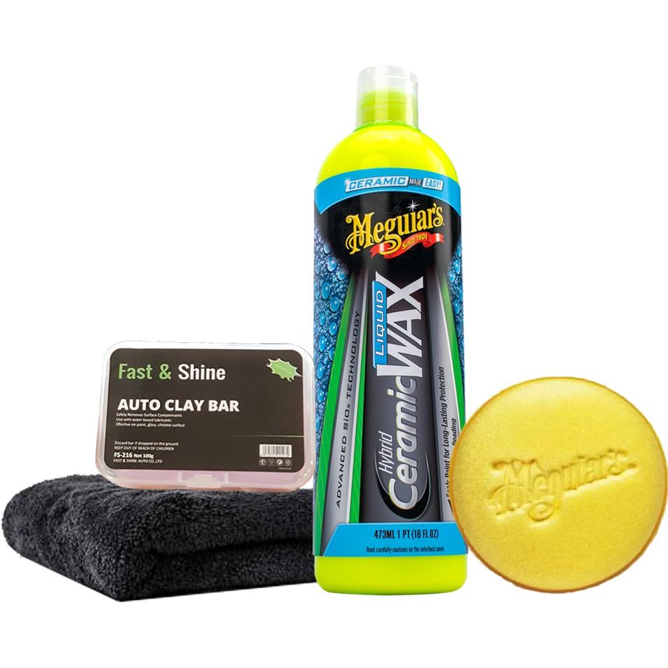Meguiar's G20105 - Ceramic Liquid Wax - Combo Tự phủ bóng Ceramic tại nhà