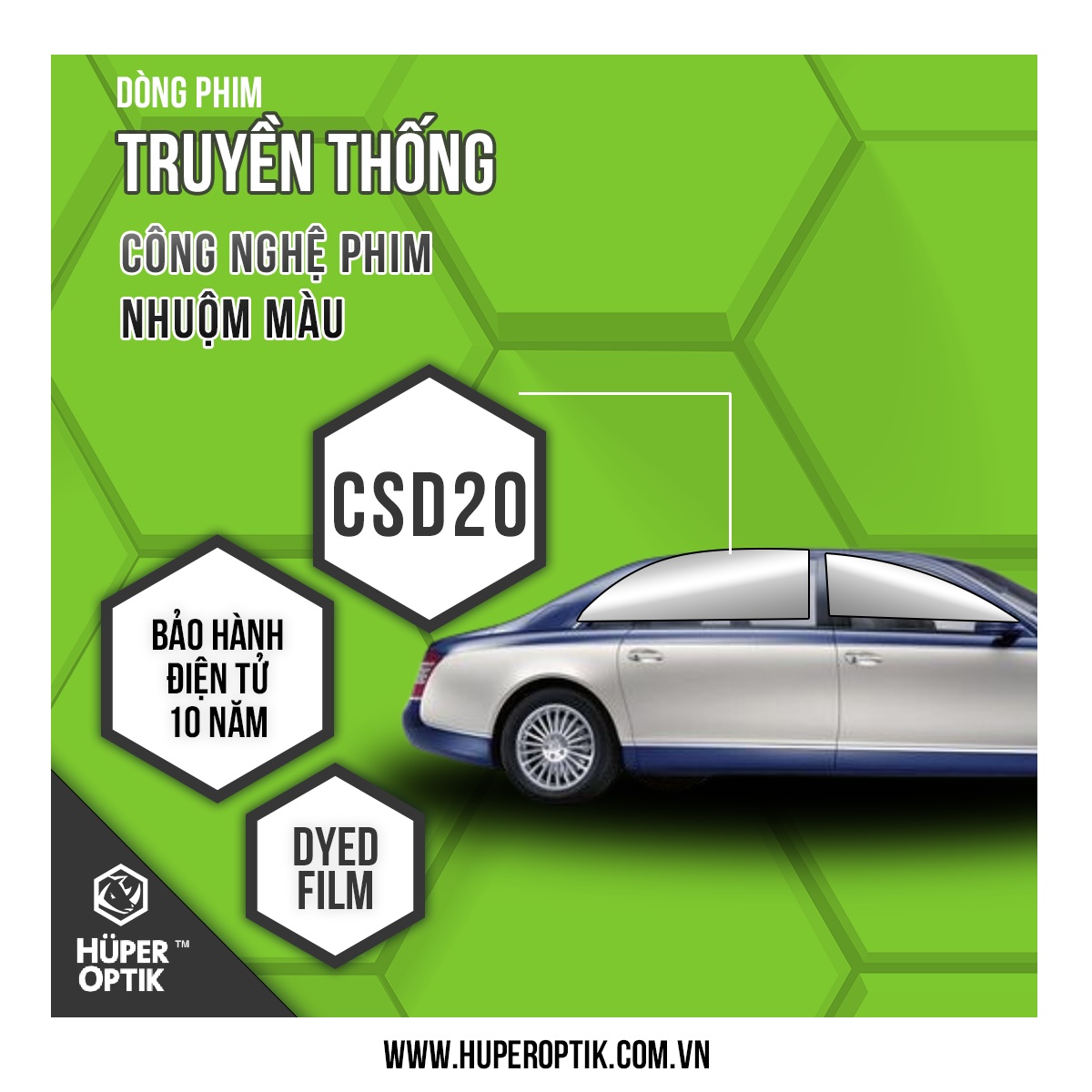 Phim cách nhiệt Huper Optik CSD20