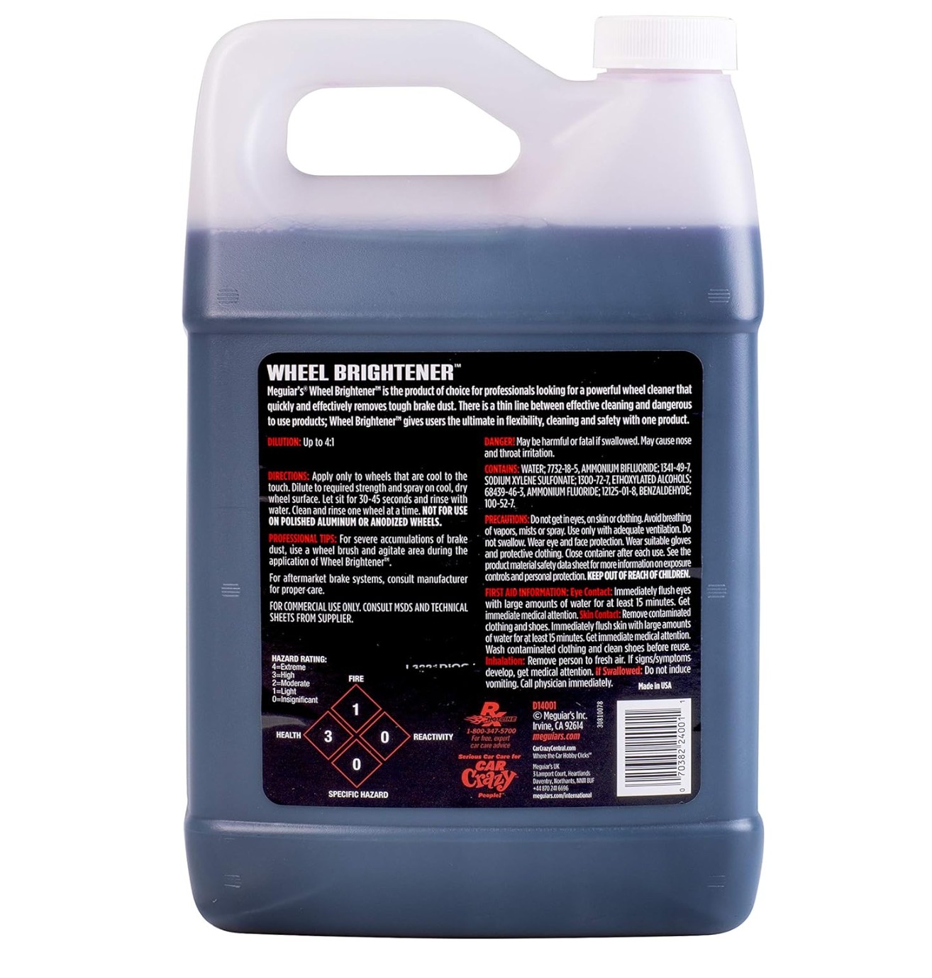 Thông tin của Meguiar's Dung dịch làm sạch Lazang D14001 Thông tin của Meguiar's Dung dịch làm sạch Lazang D14001