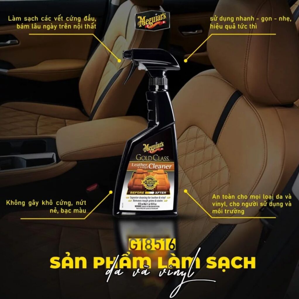 Meguiar's G18516 - Gold Class Leather & Vinyl Cleaner