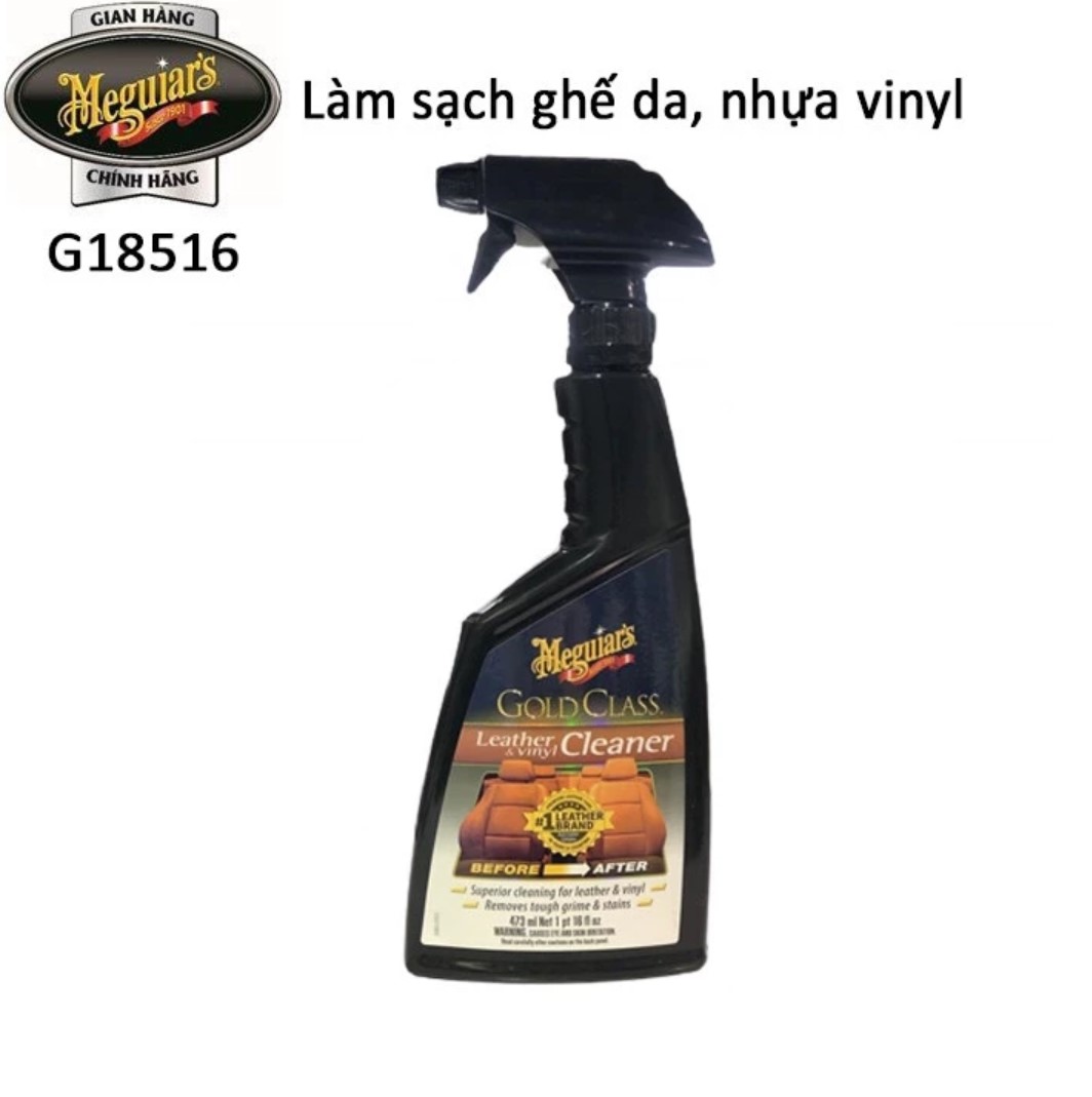 Meguiar's G18516 - Làm Sạch & Bảo Dưỡng Da Vinyl Chuyên Nghiệp
