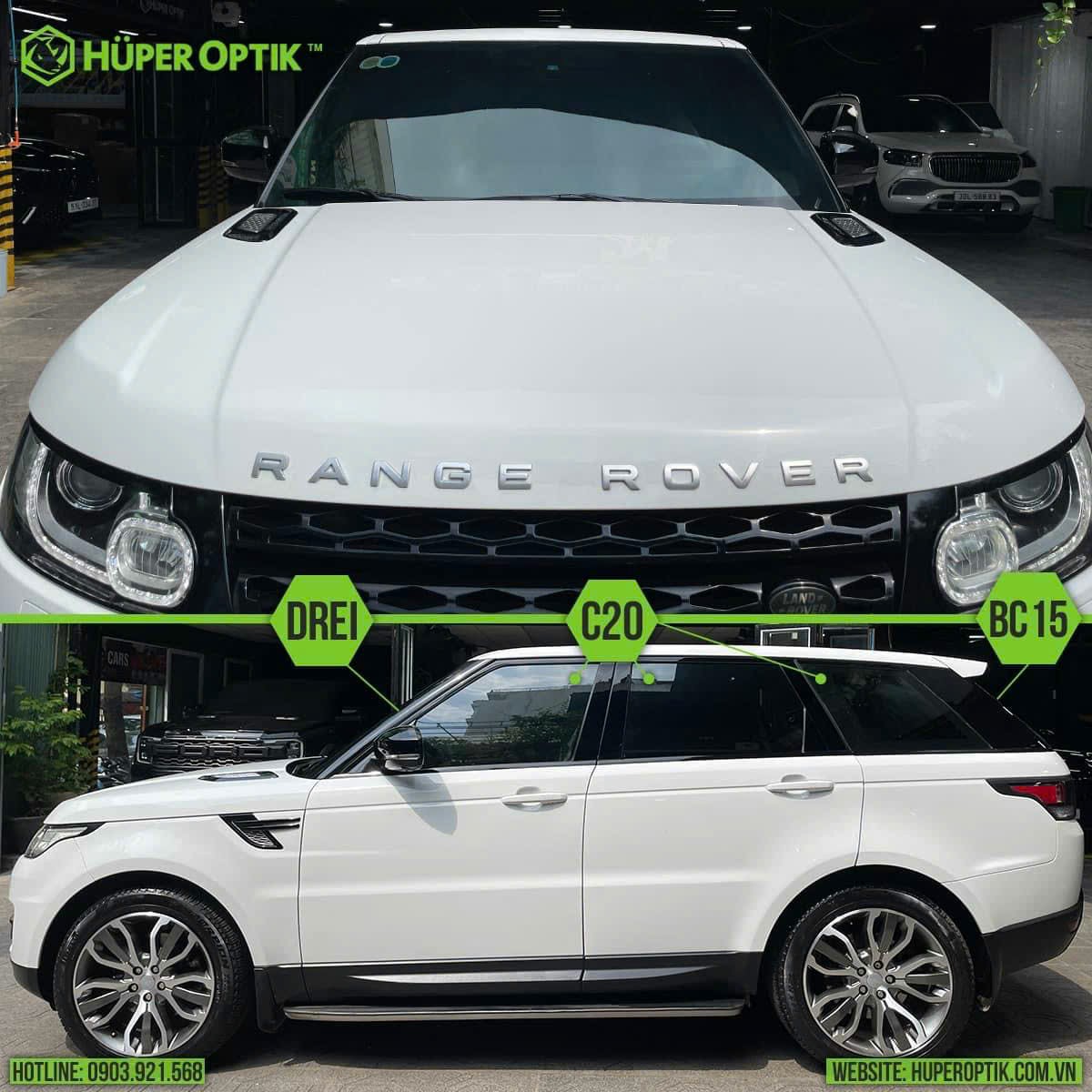 Range Rover Dán Phim Cách Nhiệt Huper Optik 10 combo phim cách nhiệt huper optik cho range rover